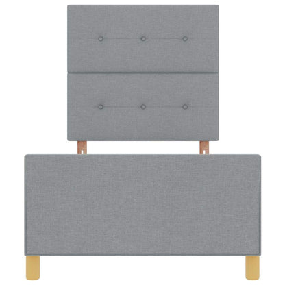 Struttura del letto Grigio chiaro 80 x 200 cm Tessuto | homemem39