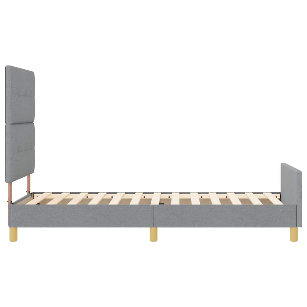 Struttura del letto Grigio chiaro 80 x 200 cm Tessuto | homemem39