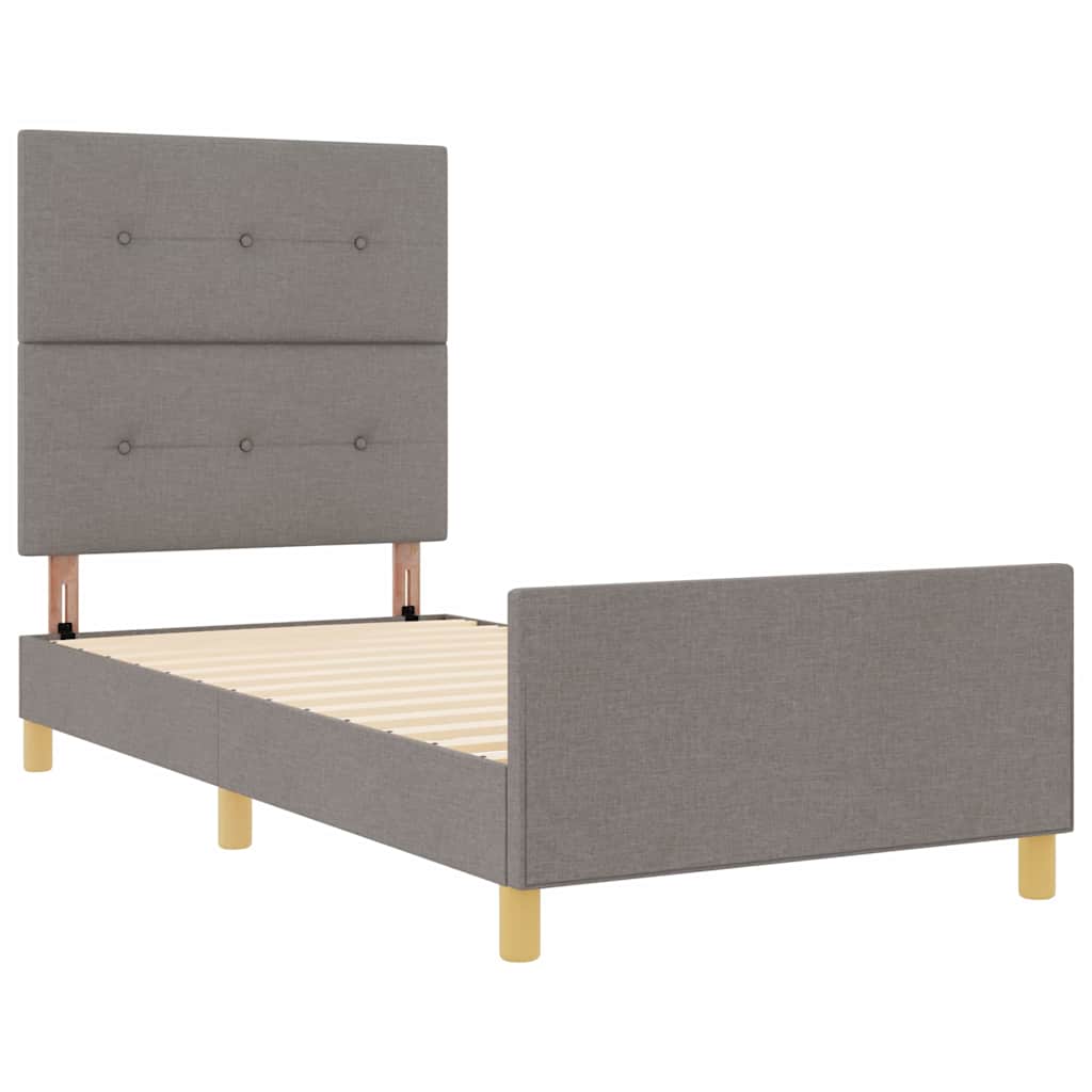 Struttura del letto con testiera Talpa 100 x 200 cm Tessuto | homemem39