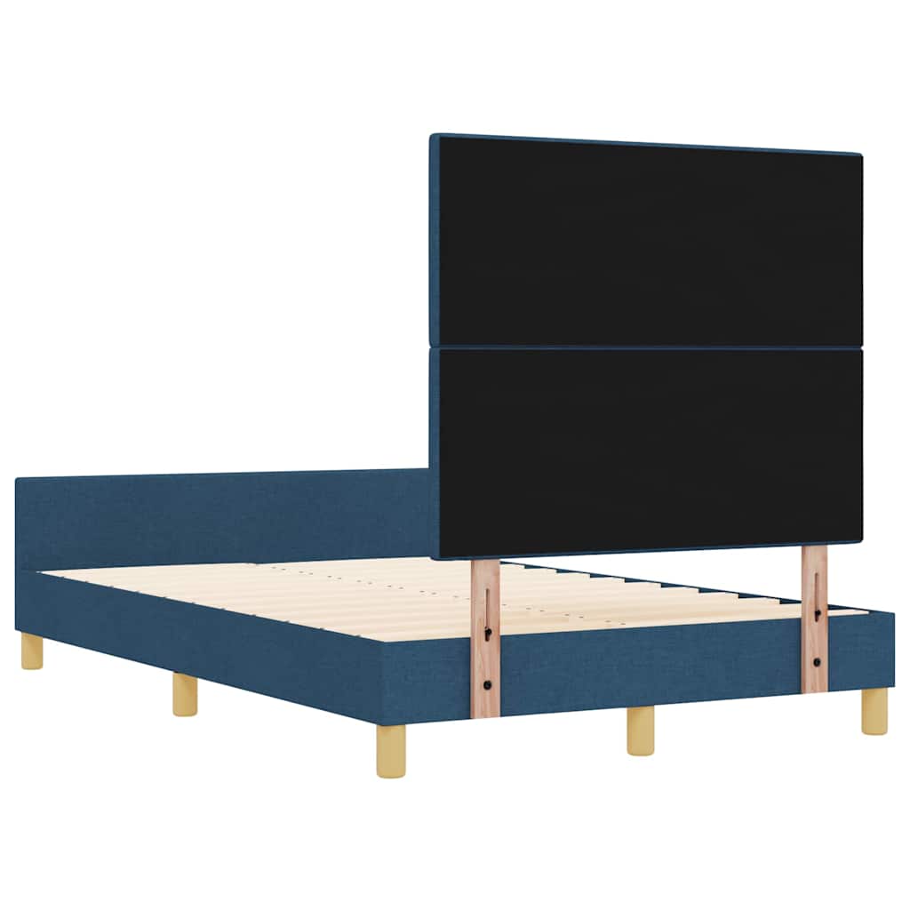 Struttura del letto con testiera Blu 120 x 200 cm Tessuto | homemem39