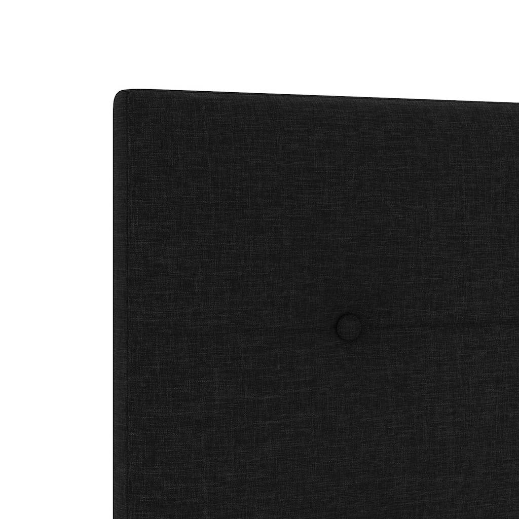 Struttura del letto con testiera Nero 140 x 190 cm Tessuto | homemem39