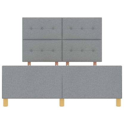 Struttura del letto Grigio chiaro 140 x 200 cm Tessuto