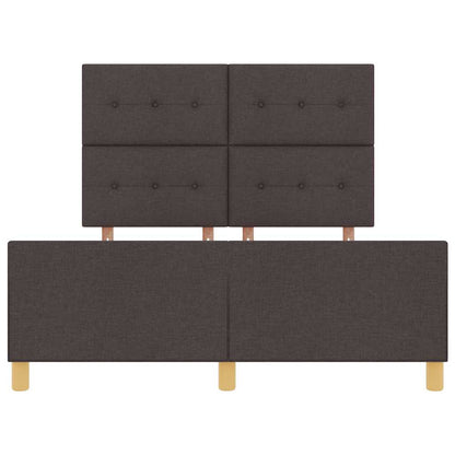 Struttura del letto Marrone scuro 140 x 200 cm Tessuto | homemem39