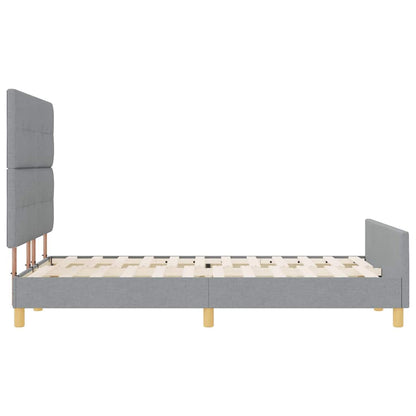 Struttura del letto Grigio chiaro 160 x 200 cm Tessuto | homemem39