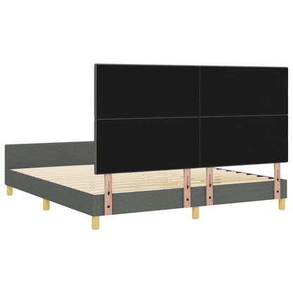 Struttura del letto Grigio scuro 180 x 200 cm Tessuto | homemem39