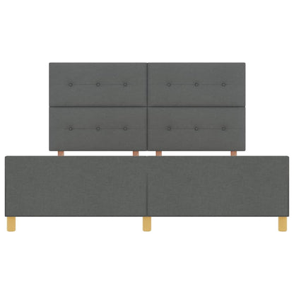 Struttura del letto Grigio scuro 180 x 200 cm Tessuto | homemem39