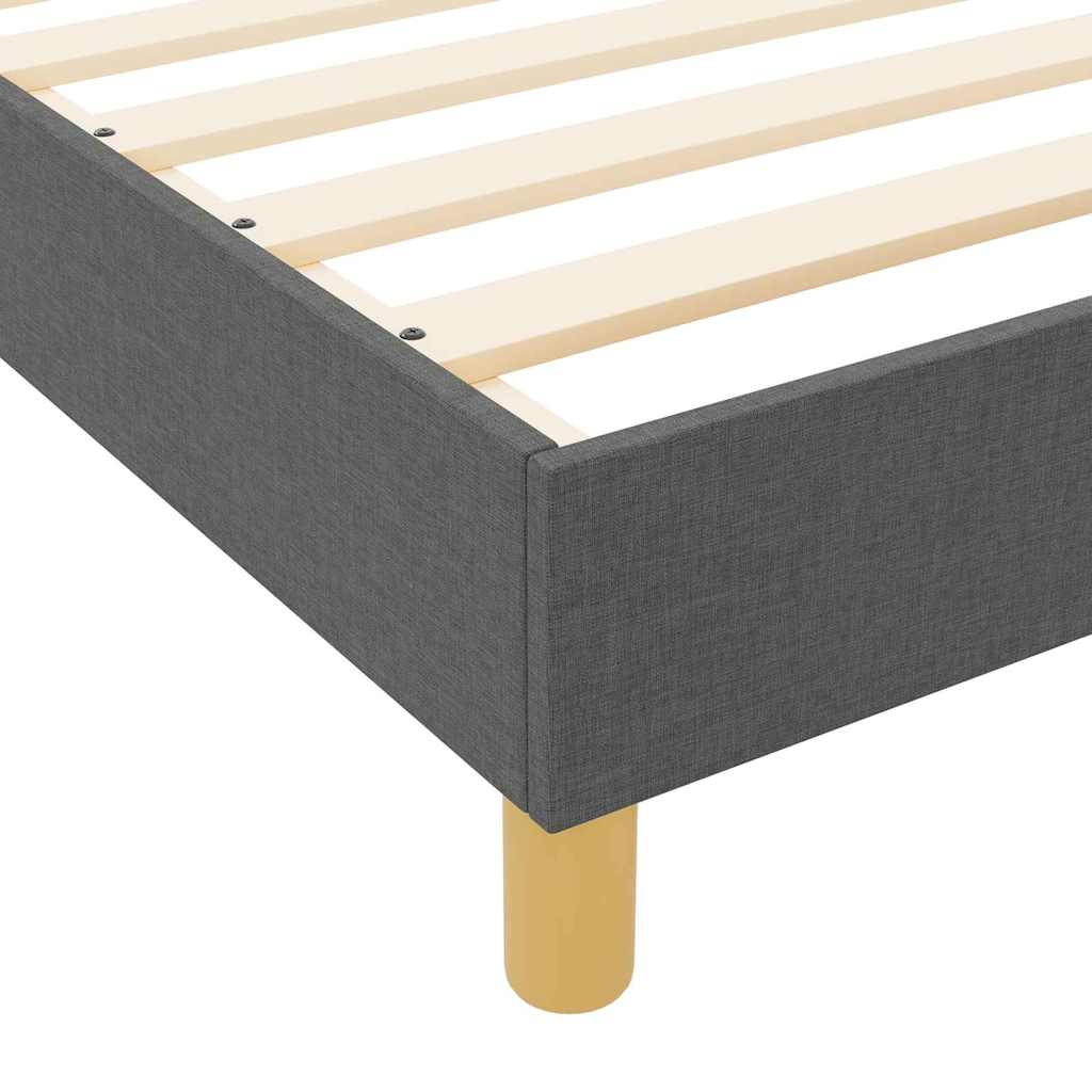 Struttura del letto Grigio scuro 80 x 200 cm Tessuto | homemem39
