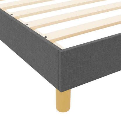 Struttura del letto Grigio scuro 80 x 200 cm Tessuto | homemem39