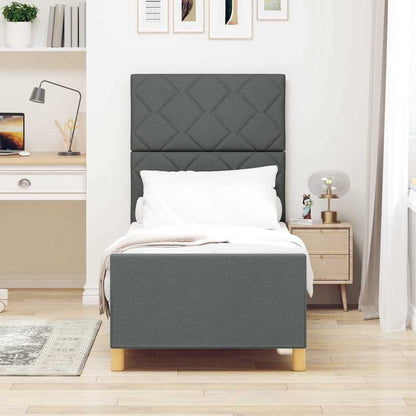 Struttura del letto Grigio scuro 80 x 200 cm Tessuto | homemem39