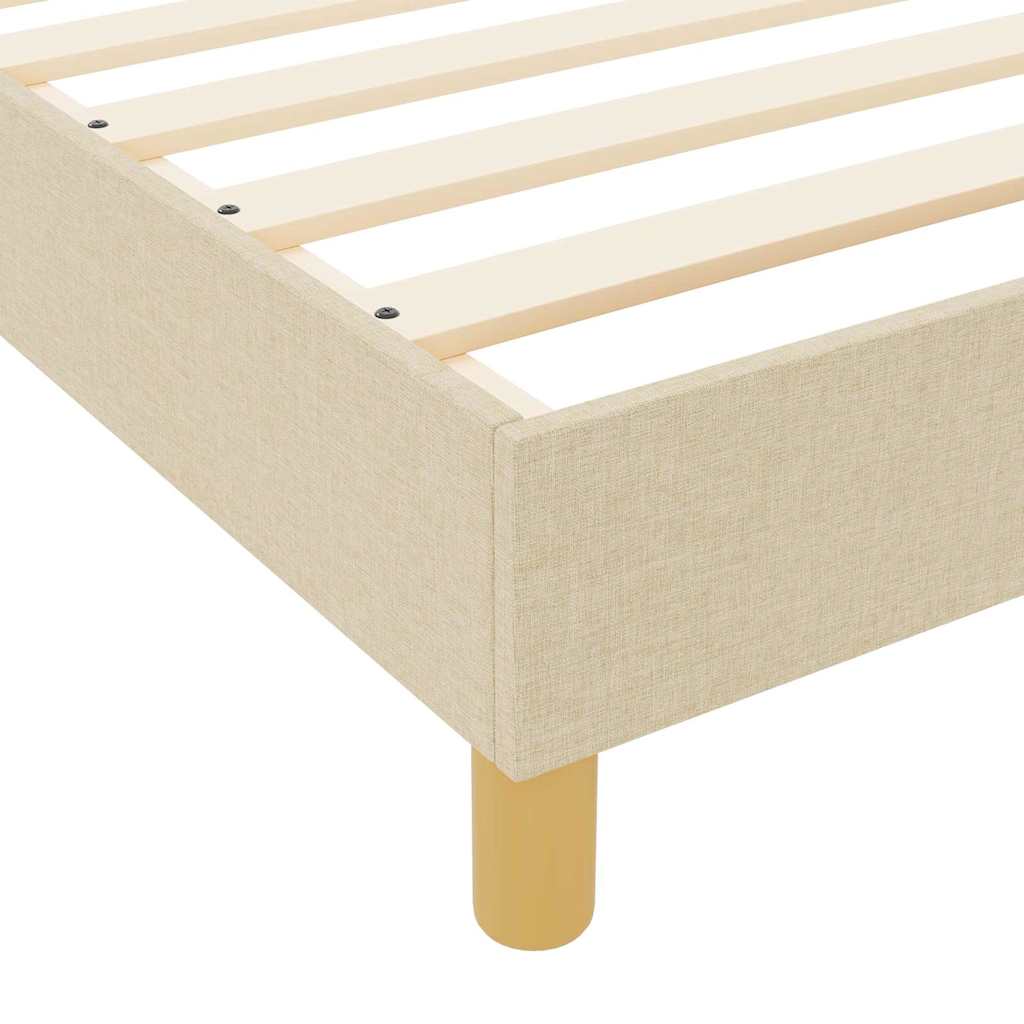 Struttura del letto con testiera Crema 80 x 200 cm Tessuto | homemem39