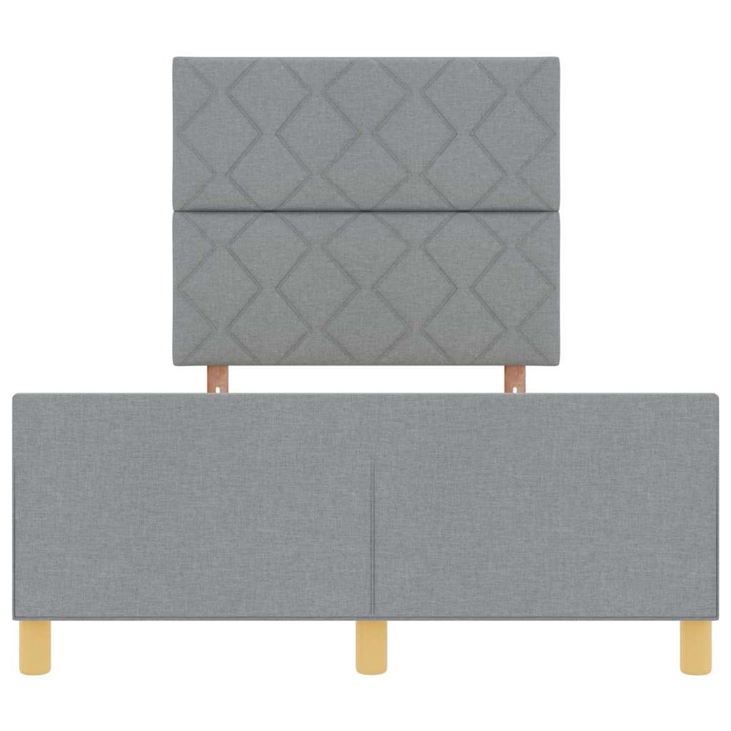 Struttura del letto Grigio chiaro 120 x 190 cm Tessuto | homemem39