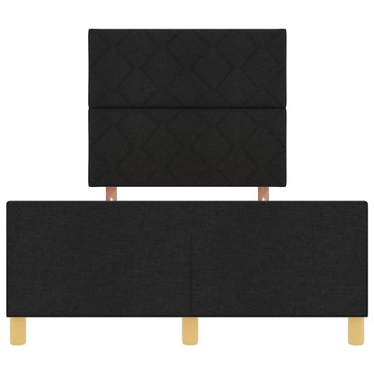 Struttura del letto con testiera Nero 120 x 190 cm Tessuto | homemem39