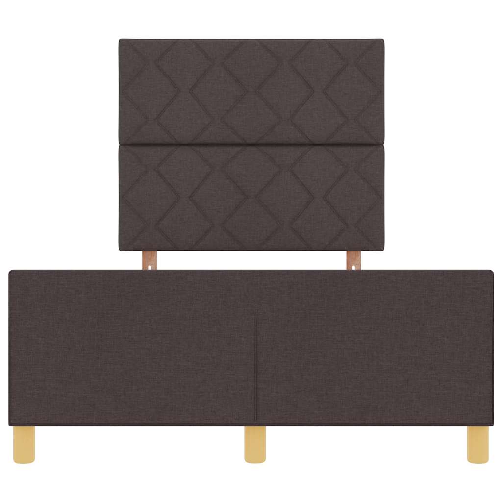 Struttura del letto Marrone scuro 120 x 190 cm Tessuto | homemem39