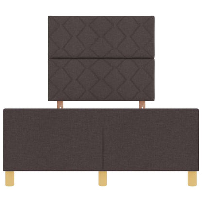 Struttura del letto Marrone scuro 120 x 190 cm Tessuto | homemem39