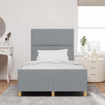 Struttura del letto Grigio chiaro 120 x 200 cm Tessuto | homemem39