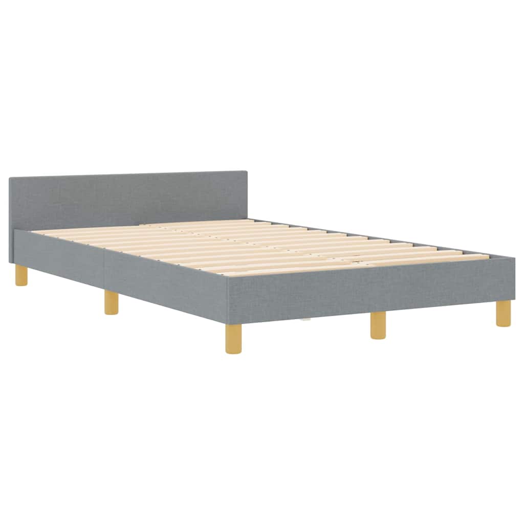 Struttura del letto Grigio chiaro 120 x 200 cm Tessuto | homemem39