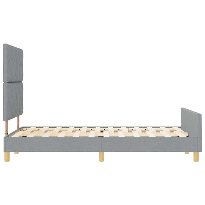 Struttura del letto Grigio chiaro 120 x 200 cm Tessuto | homemem39