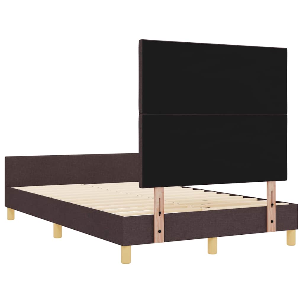 Struttura del letto Marrone scuro 120 x 200 cm Tessuto | homemem39