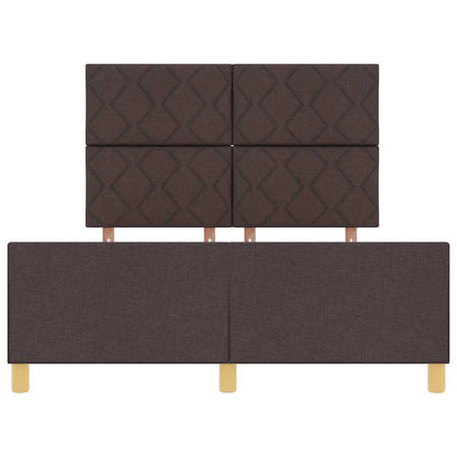 Struttura del letto Marrone scuro 140 x 200 cm Tessuto | homemem39