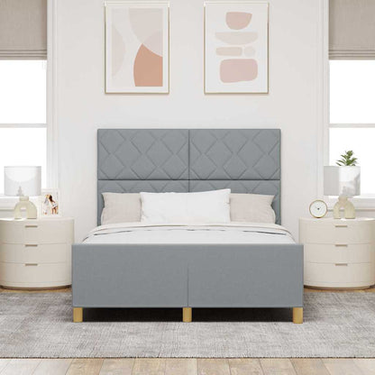 Struttura del letto Grigio chiaro 160 x 200 cm Tessuto | homemem39