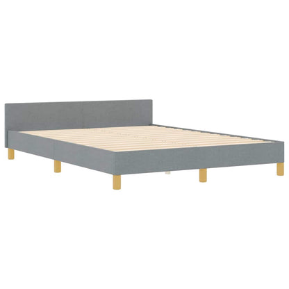 Struttura del letto Grigio chiaro 160 x 200 cm Tessuto | homemem39