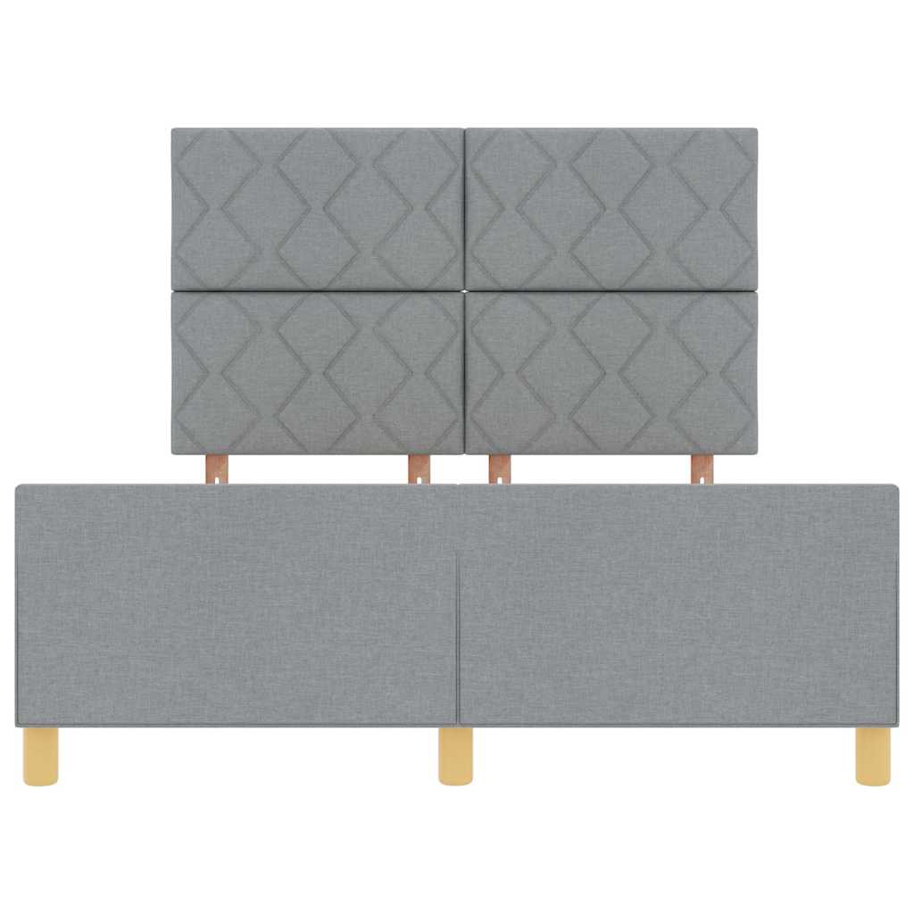 Struttura del letto Grigio chiaro 160 x 200 cm Tessuto | homemem39