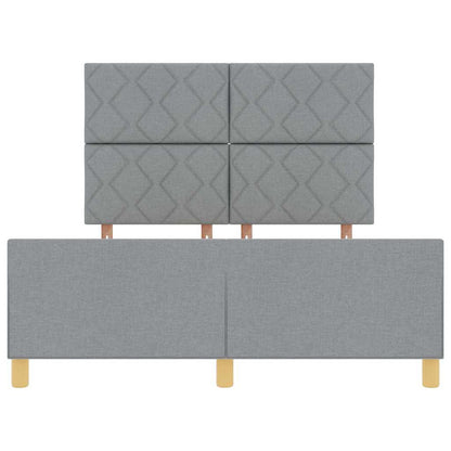 Struttura del letto Grigio chiaro 160 x 200 cm Tessuto | homemem39