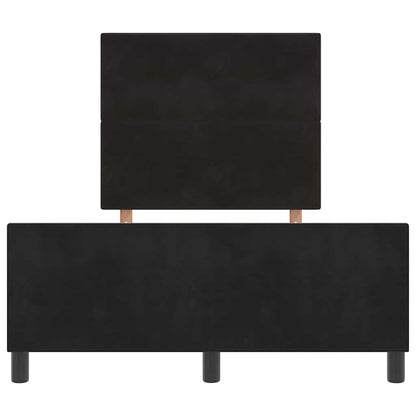 Letto a molle con testiera Nero 120 x 190 cm Velluto | homemem39