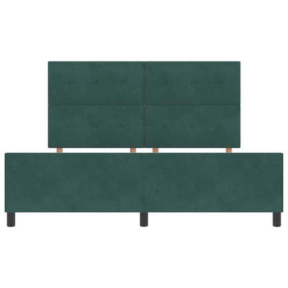 Letto a molle con testiera Verde Scuro 180 x 200 cm Velluto | homemem39