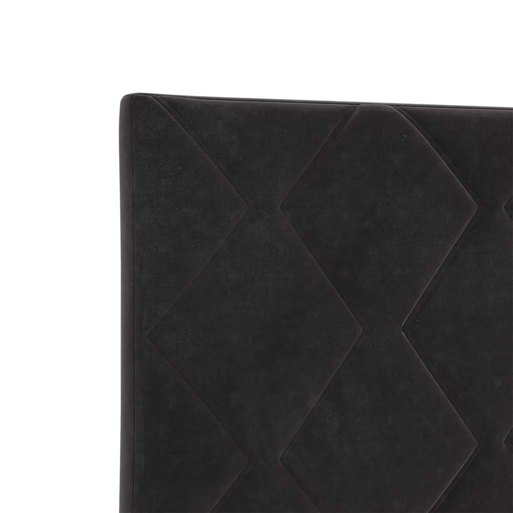 Letto a molle con testiera Nero 80 x 200 cm Velluto | homemem39
