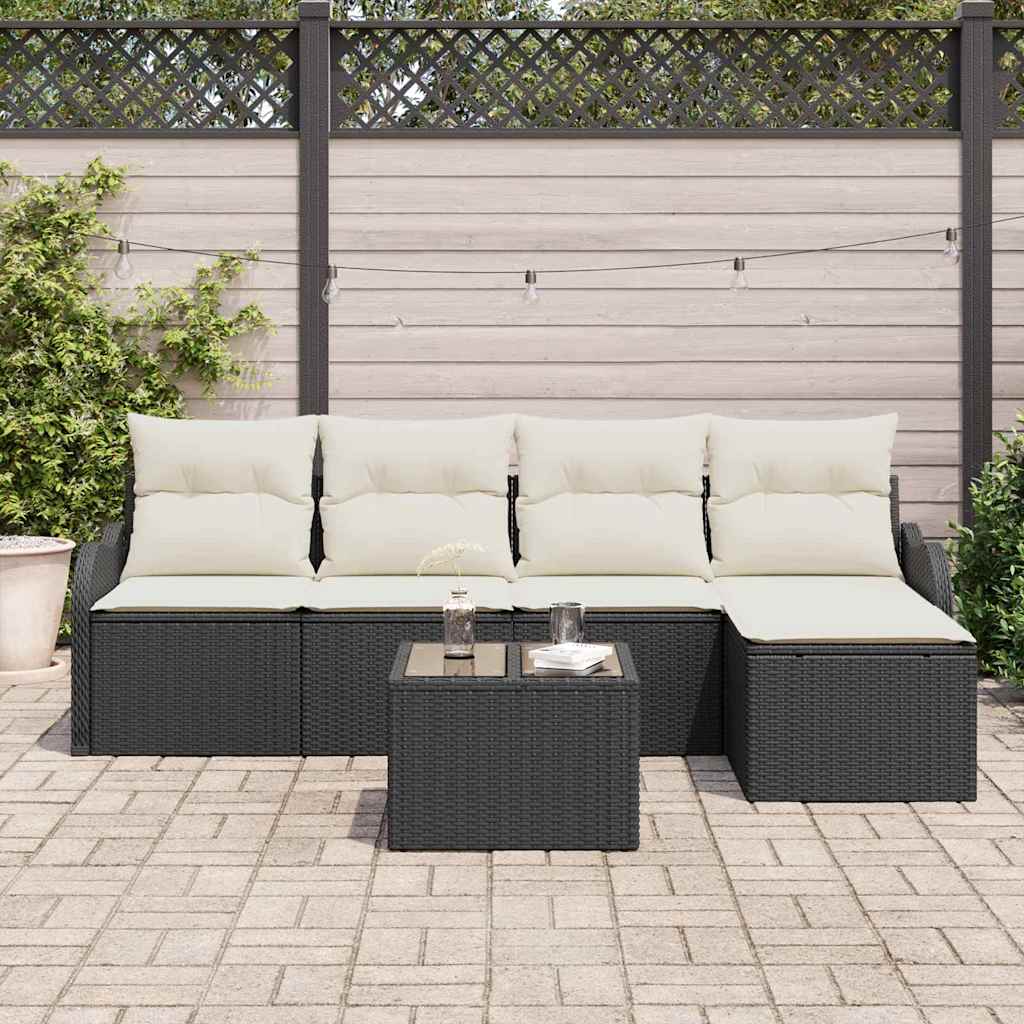 Set Divano da Giardino 6 pcs Marrone polyrattan | homemem39