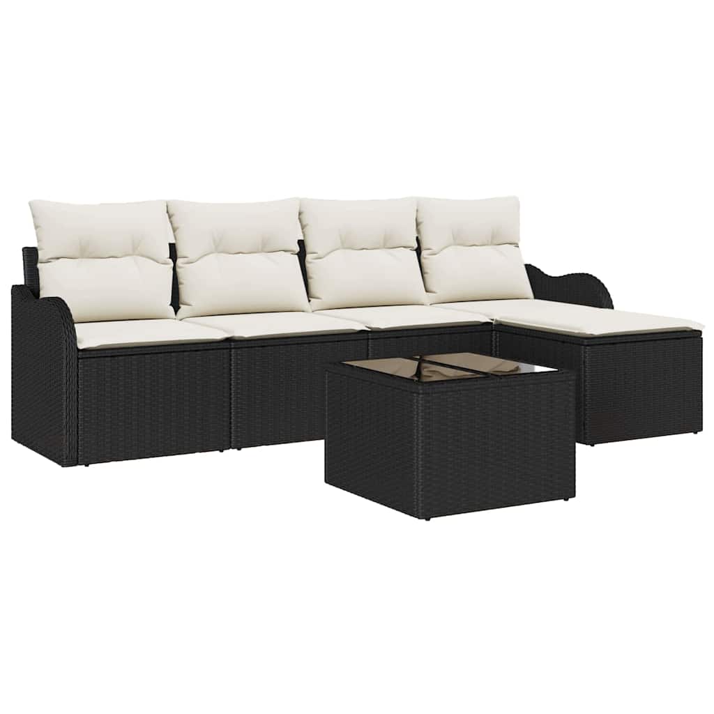 Set Divano da Giardino 6 pcs Marrone polyrattan | homemem39