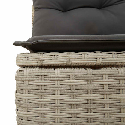 Set Divano da Giardino 7 pcs Grigio chiaro polyrattan | homemem39