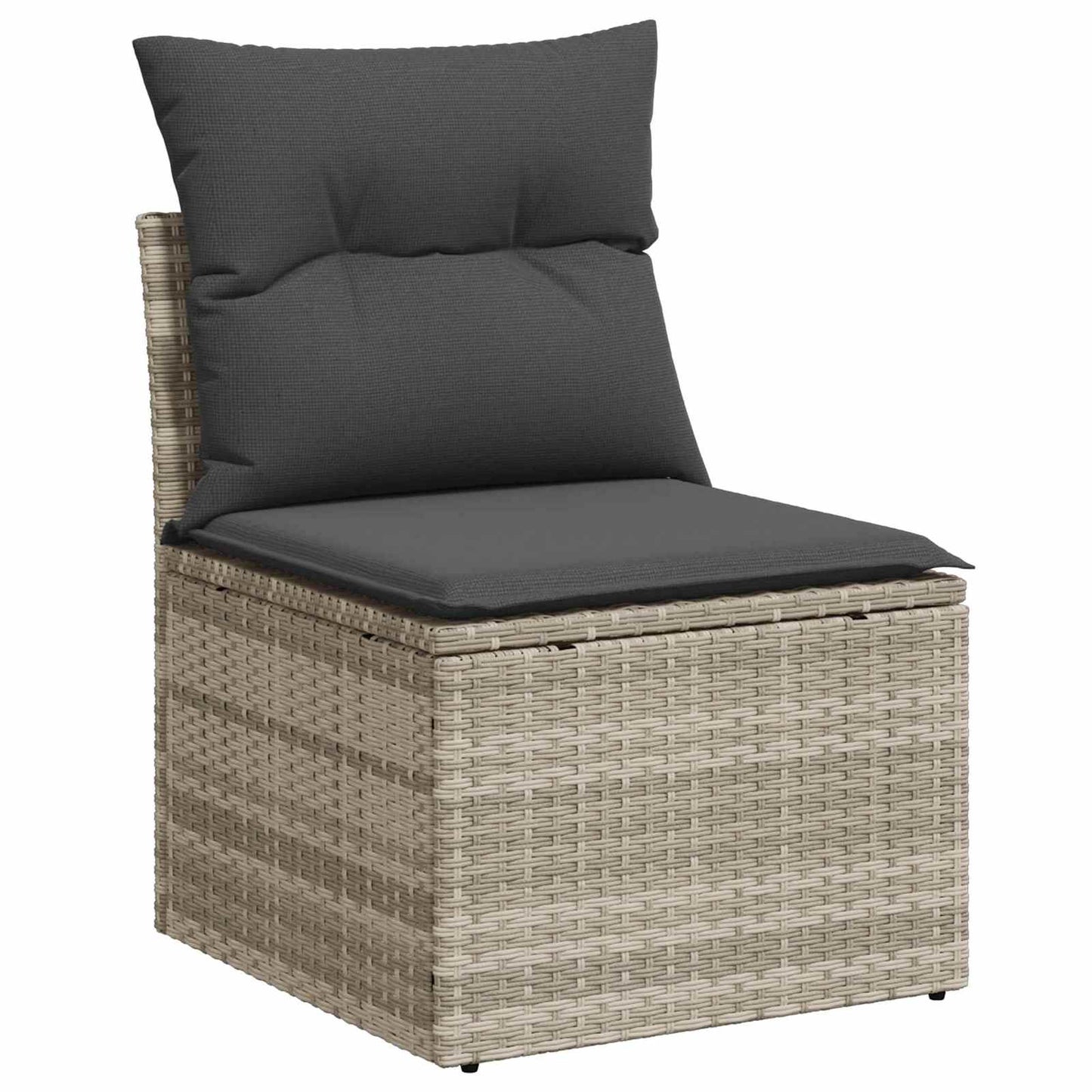 Set Divano da Giardino 7 pcs Grigio chiaro polyrattan | homemem39