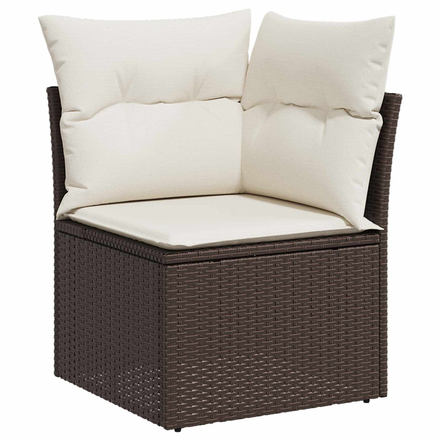 Set Divano da Giardino 6 pcs Marrone Rattan in Polipropilene | homemem39