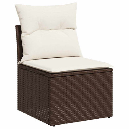 Set Divano da Giardino 9 pz Marrone | homemem39