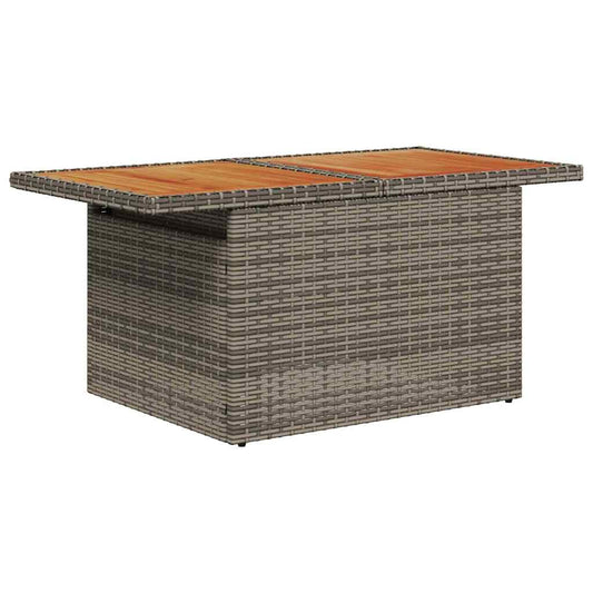 Set Divano da Giardino 6 pcs Grigio Poly Rattan - homemem39