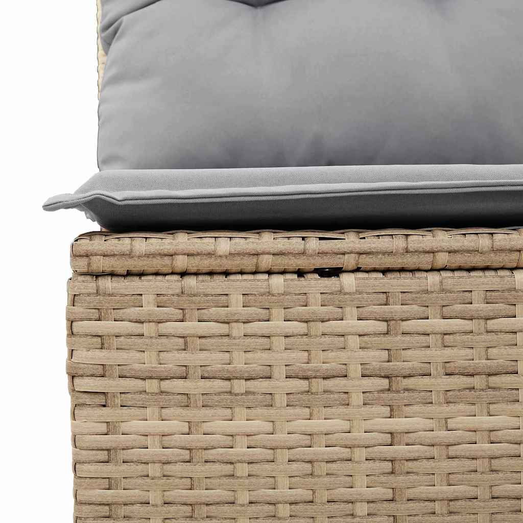 Set Divano da Giardino 11 pcs Beige Poly Rattan - homemem39