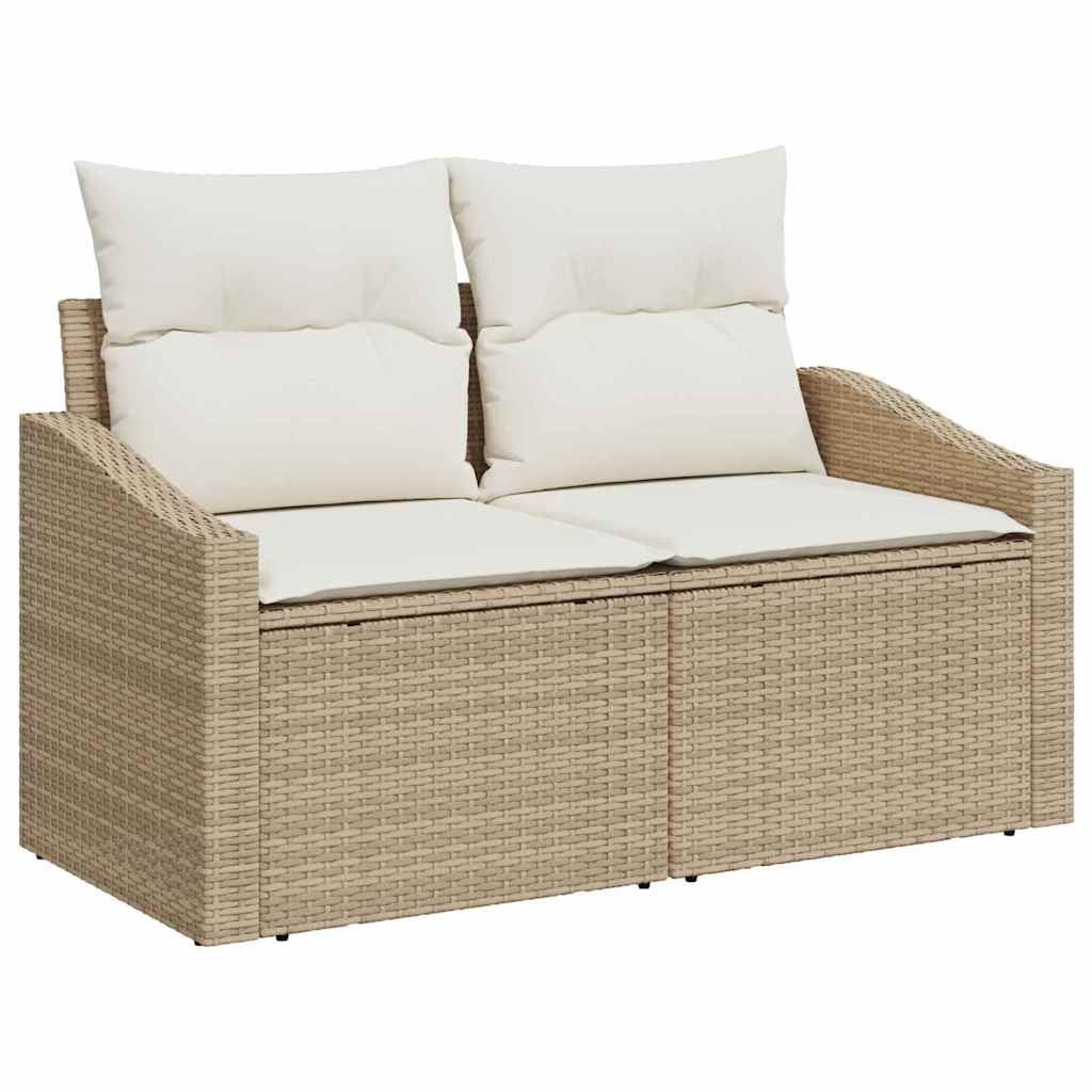 Set Divano da Giardino 10 pcs Beige Poly Rattan - homemem39