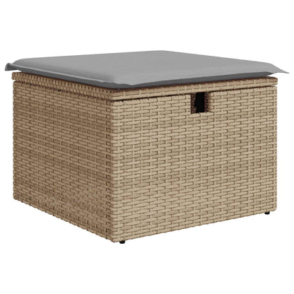 Set di divani 5 pz Beige e Grigio Chiaro polyrattan | homemem39