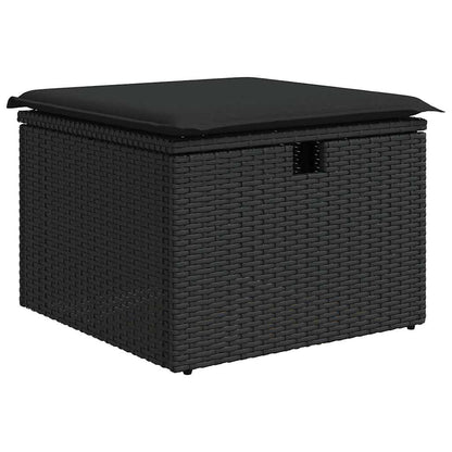 Set di divani 4 pz Nero polyrattan | homemem39