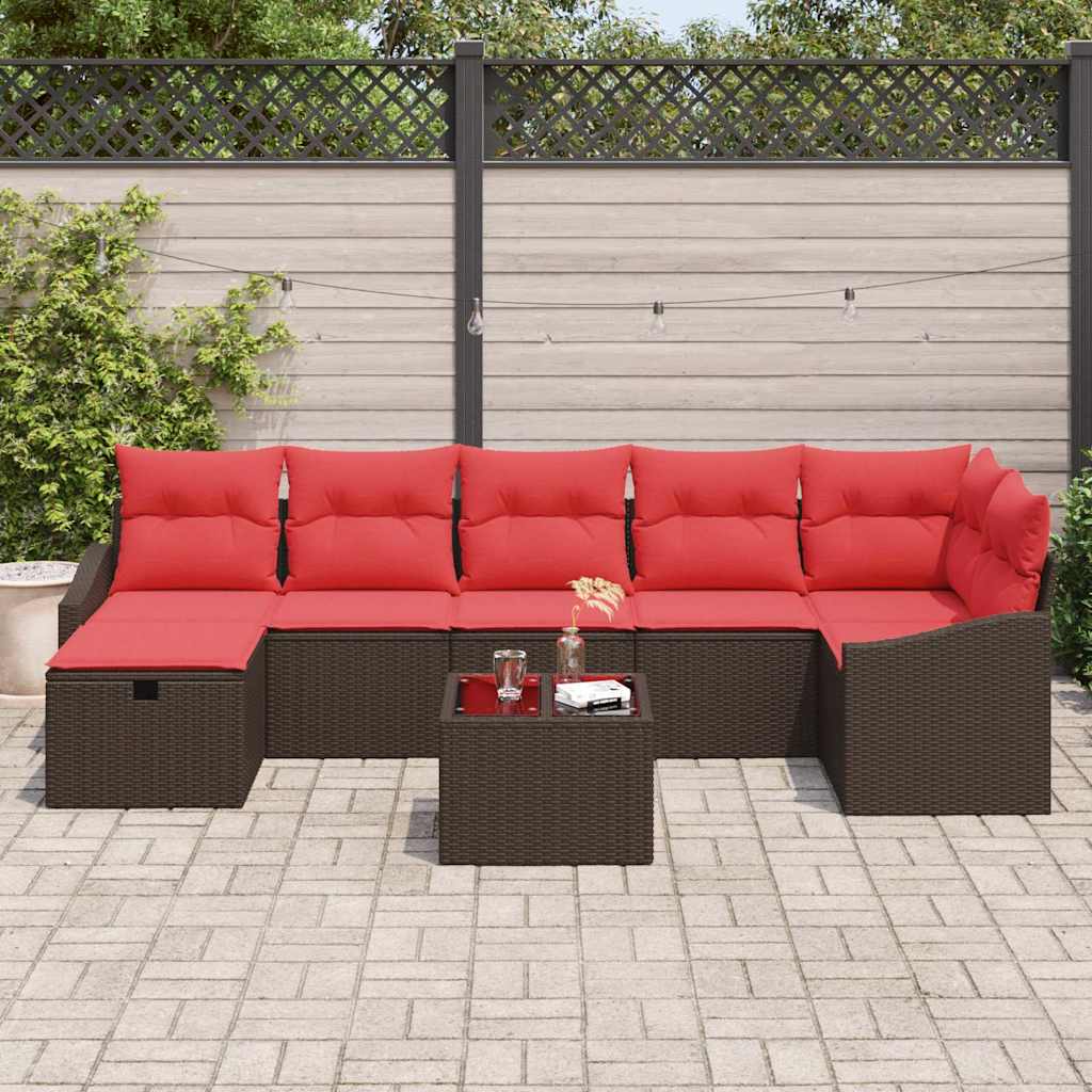 Set di divani 8 pz polyrattan | homemem39