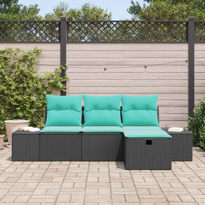 Set Divano da Giardino 4 pz polyrattan | homemem39