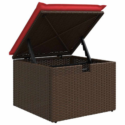 Set Divano da Giardino con cuscino 6 pcs Marrone polyrattan | homemem39