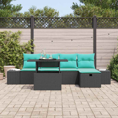 Set Divano da Giardino 6 pz polyrattan | homemem39