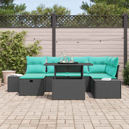Set Divano da Giardino 7 pz polyrattan | homemem39