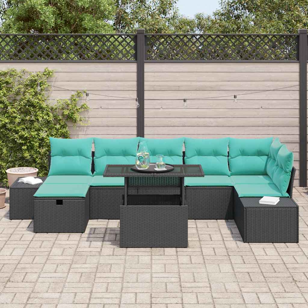 Set Divano da Giardino 8 pz polyrattan | homemem39