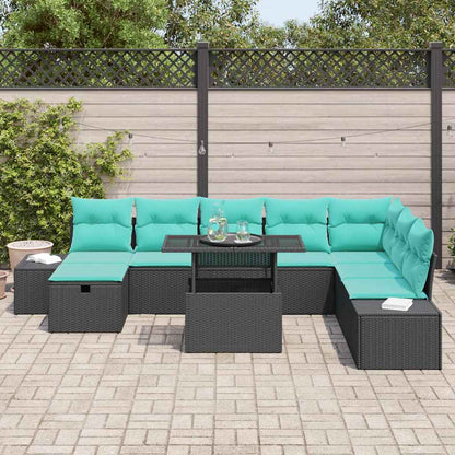 Set Divano da Giardino 9 pz polyrattan | homemem39