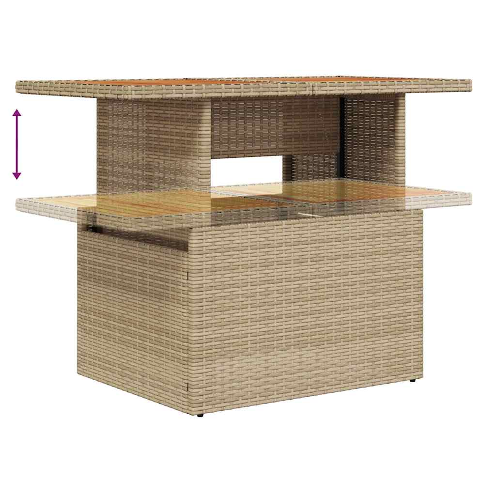 Set Divano da Giardino 6 pz Beige polyrattan | homemem39