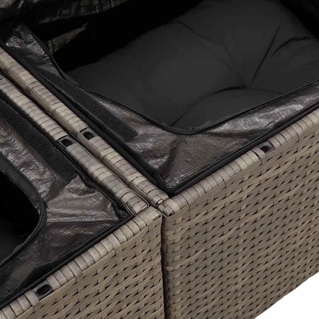 Set Divano da Giardino 6 pz Poly Rattan | homemem39